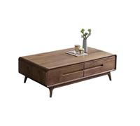 TEESONG Petites Tables de Bout Table Basse Moderne Table Basse en Noyer Noir, Style Nordique, for Salon, Snack, Maison, fête, Moderne et Simple Tables Basses pour Le Salon