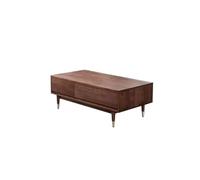 TEESONG Petites Tables de Bout Table Basse Moderne Table Basse rectangulaire en Noyer Noir de Style Chinois, adaptée au Salon, à l'appartement et à la Chambre à Coucher Tables Basses pour Le Salon