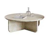 TEESONG Petites Tables de Bout Table Basse Moderne Table d'appoint Ronde en Pierre for Petit Appartement, Balcon, Petite Table à thé, Basse, de Salon Tables Basses pour Le Salon