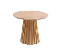 TEESONG Table basse de bureau style nordique maison ronde en bois massif table de salle à manger café salon thé balcon (taille : 88,9 cm)