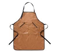 TEESONG Tablier de Chef Tablier en Cuir for Le Travail de Cuisine à Domicile, Cuisine, Studio d'art Aquatique, Barista, Magasin de thé au Lait, vêtements de Travail Tabliers pour Hommes(A)