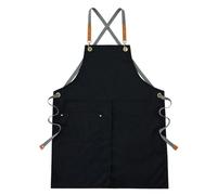 TEESONG Tablier de Chef Tablier en Toile Denim Magasin de thé au Lait Barista Studio d'art Coiffure pâtisserie Restauration vêtements de Travail for Hommes et Femmes Tabliers pour Hommes(C)