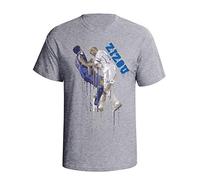 TeeSpirit Mens Football Legend Organic Cotton T-Shirt Zinedine Zidane Headbutt Graffiti Style