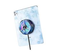 TEESSO Refroidisseur magnétique pour iPad, 9,9 cm de diamètre, Ventilateur de Refroidissement pour iPad, Ventilateur de Refroidissement de téléphone 20 W, radiateur d'affichage de la température pour