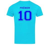 Teetaly - T Shirt De Sport Personnalisé pour Hommes (Hawaii Bleu, S)