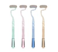 Teeth Brushes Transparent Grip Bad Breath Remover Tool 4 Pieces | Adults Soft Toothbrush S-Shaped for Camping Travel Business Trip Bathroom Women Men Family Friends