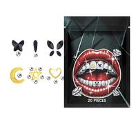 Teeth Gems Jewelry - Kit de bijoux pour dents en pour fille | Kit de bijoux pour dents, kit de démarrage de bijoux de dents, améliorez votre sourire avec une mode éblouissante