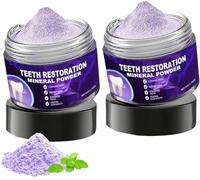 Teeth Restoration MineralPowder, Mineral Tooth Powder, TeethWhitening Powder, Dental Restoration Mineral Effective in Strengthening Teeth and Gums for Daily Use, 50g (2)