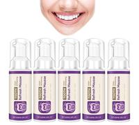 Teeth Whitening Mousse, Oral Care Foam, Enamel Support, Fresh Breath, Deep Cleaning, Gentle Formula, Daily Use for Sensitive Teeth and Gums (5pcs)