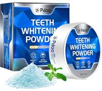 Teeth Whitening Powder PAP+ 50g - Blanchiment Dentaire Efficace - Émail Sans Danger, Insensible et Sans Peroxydes - Kit de Blanchiment Dentaire pour Éliminer les Taches de Café, Thé et Vin - Mint