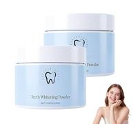Teeth Whitening Powder, Whitening Powder, Teeth Whitening, For Enamel Protection, Sensitive Teeth, Fresh Breath, 3-in-1 Natural Formula, Removes Coffee/Tea/Wine Stains, for Men and Women,100G (2)