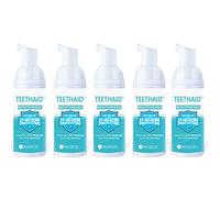 Teethaid Blanchissant Dentifrice,Teethaid Mouthwash,Teeth Aid Mouthwash, Toothpaste Whitening, Nature Peppermint Teeth Whitening Foam Toothpaste,la prévention et la guérison des caries (5PCS)