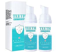 Teethaid Mouthwash, Toothpaste Whitening, Teeth Whitening Foam Toothpaste, Toothpaste Mousse, Baking Soda Toothpaste, Deep Cleaning Tooth Cleaning Foam, Natural Mouth Wash Water, 50ML (2PCS)
