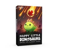 TeeTurtle Unstable Games - Jeu de Base Happy Little Dinosaurs - Jeu de Cartes Amusant de Sabotage compétitif pour Enfants, Adolescents, Adultes - 2 à 4 Joueurs, Gestion des Mains