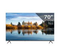 TeeView Google Smart TV - QLED Ultra HD 4K - 70 pouces/178 cm - Design Sans Cadre - Tripple Tuner DVB-T/T2/S/S2/C - HDMI x3, USB x2, CI+ - Contrôle vocal & Applications de streaming - Assemblé à Eindh