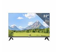 TEEVIEW Téléviseur Non-Smart | Écran LED HD | 32”/82cm | Design sans Cadre | Triple Tuner DVB-T/T2/S/S2/C | HDMI x3, USB x2, CI | Assemblé à Eindhoven | TV32QHA-EU