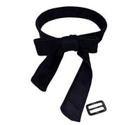 TeeYee Ceinture Souple en Laine Mélangée Couleur Unie pour Manteau Chandail (noir)