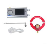TEF6686 Radio portable avec récepteur radio Full Band FM/MW/HF/LW à ondes courtes avec écran LCD de 3,2" (blanc + rouge)