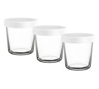 Tefal Pots en verre pour Cake Factory XA633110 – Lot de 3 Transparent/Blanc