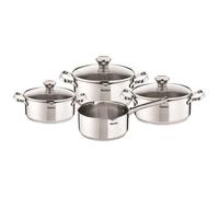 Tefal A705a835 Duetto Batterie De Cuisine Inox Set 7 Pieces Induction - 3 Faitouts + 1 Casserole