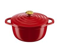 TEFAL Air cocotte légère 24 cm fonte d'aluminium rouge, tous feux dont induction E2544604