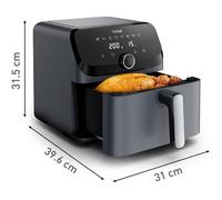 Friteuse EY855BE0 Easy Fry Mega Tefal, Air fryer, friteuse sans huile très grande capacité de 7.5 L, 8 programmes prédéfinis