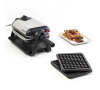 TEFAL Appareil à gaufre semi pro, 1200 W, Thermostat réglable, Voyant lumineux, Poignée rotative rabattable, King Size WM756D12