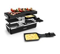 Tefal Appareil à raclette grill, 2 personnes, Format modulable, Prise intégrée pour brancher d'autres appareils, Compact, Plug & Share YY5249FB
