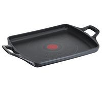 Tefal Aroma On - Plaque en fonte d'aluminium 26 x 32 cm, revêtement titane antiadhésif et thermosport, convient pour tous les types de cuisinières, base épaisse adaptée à l'induction
