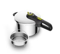 Tefal - Autocuiseur Secure 5 Neo itres - Cuisinez - 6 L - Inox | Cuisinez pour 4 à 6 personnes - Système de sécurité breveté 5 points - Cuisson rapide inox compatible tous feux induction