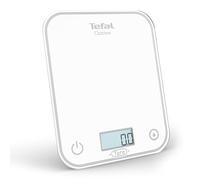 Tefal, Balance de cuisine électronique, Optiss, Écran rétroéclairé facile à lire, Résistance aux rayures, Capacité de 5kg, Blanc, BC50U0V0