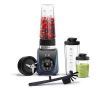 Tefal Blend Up BL19H4G0 Mini mélangeur puissant, mode silencieux, 8 programmes automatiques, programme de nettoyage automatique, 2 bouteilles durables de 0,7 l et 0,4 l, smoothies, boissons protéinées