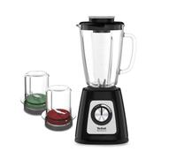 Tefal BlendForce II BL4388, 1,25 L, 1,75 L, Étape, Rotatif, Mélangeur de table, Noir, Acié brossé