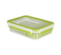 Tefal Boîte déjeuner, Lunch box 1,2 L, Vert, 1 compartiment, 1 grille, Sans BPA, Hermétique, Compatible micro-ondes et lave-vaisselle, Résiste au froid, Garantie 30 ans, Masterseal To Go K3100312