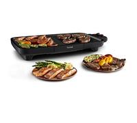 Tefal Booster Plancha électrique, 2200 W, 2 zones de cuisson, Revêtement antiadhésif, Thermostat réglable, Large surface de cuisson, Bac jus compatible lave-vaisselle CB642800