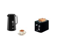 Tefal Bouilloire électrique sans fil, 1.7 L, Thermostat réglable, Affichage digital & Grille-pain électrique, 2 fentes extra larges, Thermostat réglable 7 positions, Affichage digital