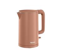 Tefal - Bouilloire Électrique Thermo Protect Parois Froides Terracotta | Bouilloire à double paroi isolante pour une sécurité totale - Intérieur inox - Arrêt automatique - Ouverture une main
