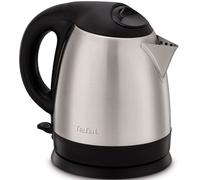 tefal bouilloire sans fil compacte 1.2l 1800w inox/noir ki431d10