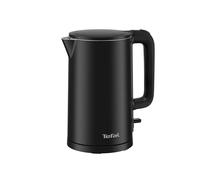 Tefal - Bouilloire Thermo Protect Parois Froides - 1,5 L - Inox - Noir | Bouilloire électrique à double paroi isolante - Chauffe rapide - Arrêt automatique - Ouverture une main - Nettoyage facile