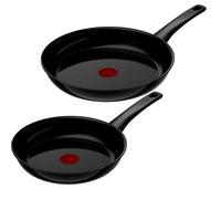 Tefal C4359032 Renew Black On, Céramique Antiadhésive, Poêles 24/28 Cm, Inductio