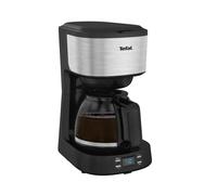 TEFAL Cafetière filtre inox programmable 1,2L, 8 à 12 tasses, Ecran Led, Filtre permanent, Maintien au chaud, Equinox CM520D10