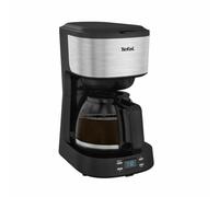 TEFAL Cafetiere filtre inox programmable 1,2L, 8 a 12 tasses, Ecran Led, Filtre permanent, Maintien au chaud, Equinox CM520D10