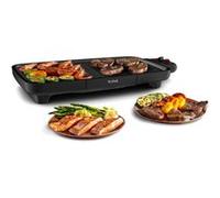 Tefal Booster Plancha électrique, 2200 W, 2 zones de cuisson, Revêtement antiadhésif, Thermostat réglable, Large surface de cuisson, Bac jus compatible lave-vaisselle CB642800