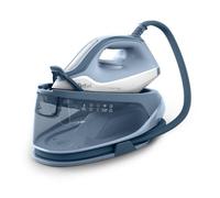 Tefal Centrale vapeur Power Pro Compact 200, 2400 W, légère et compacte | Vapeur variable 120 g/min - Coup vapeur 360 g/min - Réservoir d'eau 1,7 L - Semelle en céramique - Anticalcaire - Bleu/blanc