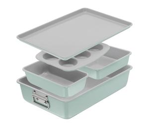 Tefal Ceramik, Set 5 pièces, Moules, Empilable, Revêtement céramique, J175S504