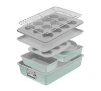 Tefal Ceramik Set 8pièces, Moules à gâteaux, Plat à four, Revêtement céramique, Résistant, Démoulage facile, J175S804