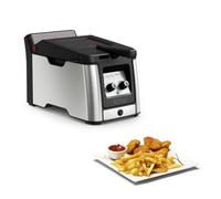 Tefal Clear Duo FR600D Unique 0,65 L Autonome 2000 W Friteuse Noir, Acier inoxydable