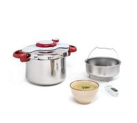Tefal ClipsoMinut'® Perfect Autocuiseur 6 L, Autocuiseur en acier inoxydable, Tous feux, Cuisson saine et rapide, Sécurité optimale, P4620733