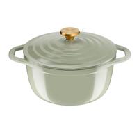 Tefal Cocotte ronde AIR SOFT LIGHT 24 cm en fonte d'aluminium induction Green Lichen