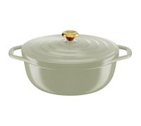 Tefal Cocotte AIR SOFT LIGHT Green Lichen ovale 30x23cm en fonte d''aluminium induction E2668925